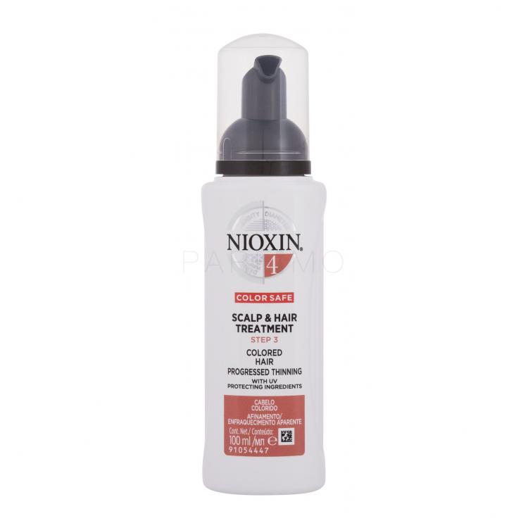 Nioxin System 4 Color Safe Scalp &amp; Hair Treatment Fără clătire pentru femei 100 ml
