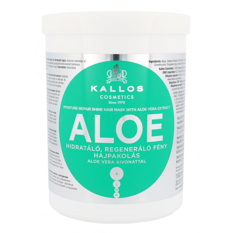 Kallos Cosmetics Aloe Vera Mască de păr pentru femei 1000 ml
