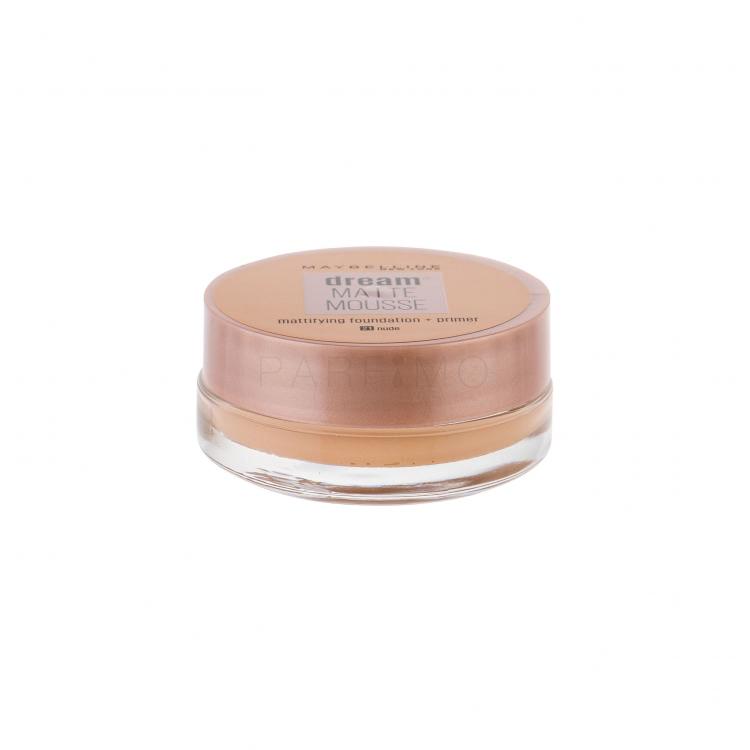 Maybelline Dream Matte Mousse Fond de ten pentru femei 18 ml Nuanţă 21 Nude