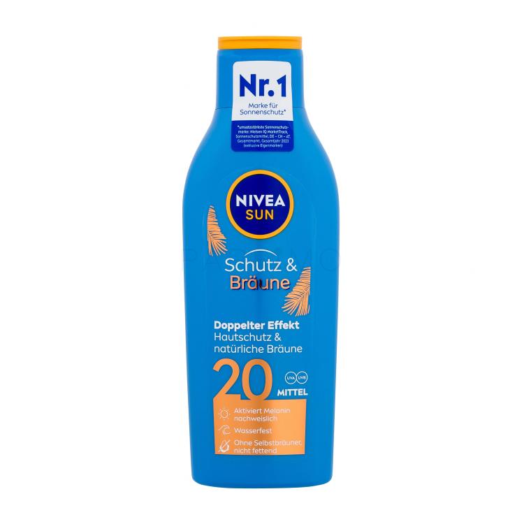 Nivea Sun Protect &amp; Bronze Sun Lotion SPF20 Pentru corp 200 ml