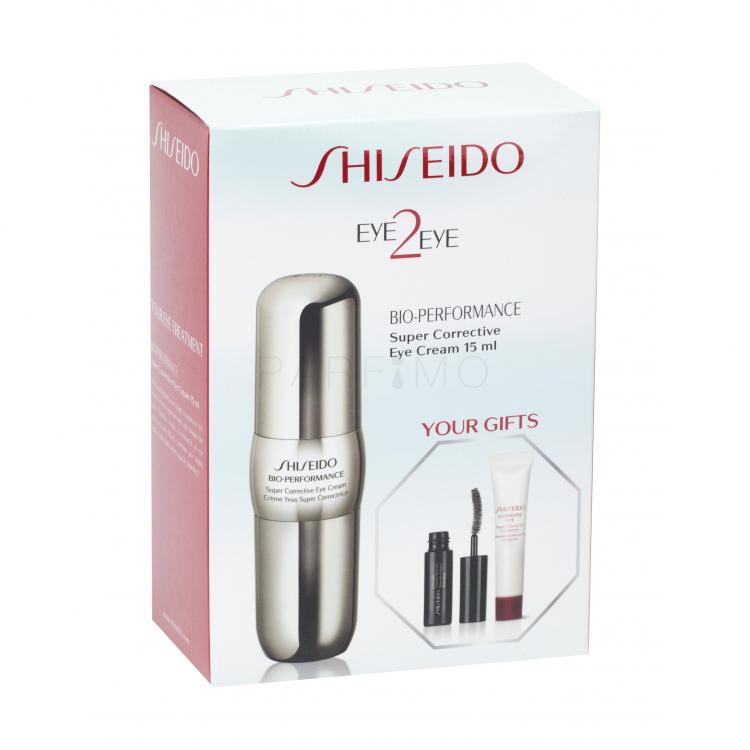 Shiseido Bio-Performance Eye2Eye Set cadou Crema de ochi BIO-PERFORMANCE Super Corrective 15 ml + Mascara Full Lash Volume 2 ml + crema contur de ochi Ultimune Power Infusing Eye Concentrate 5 ml