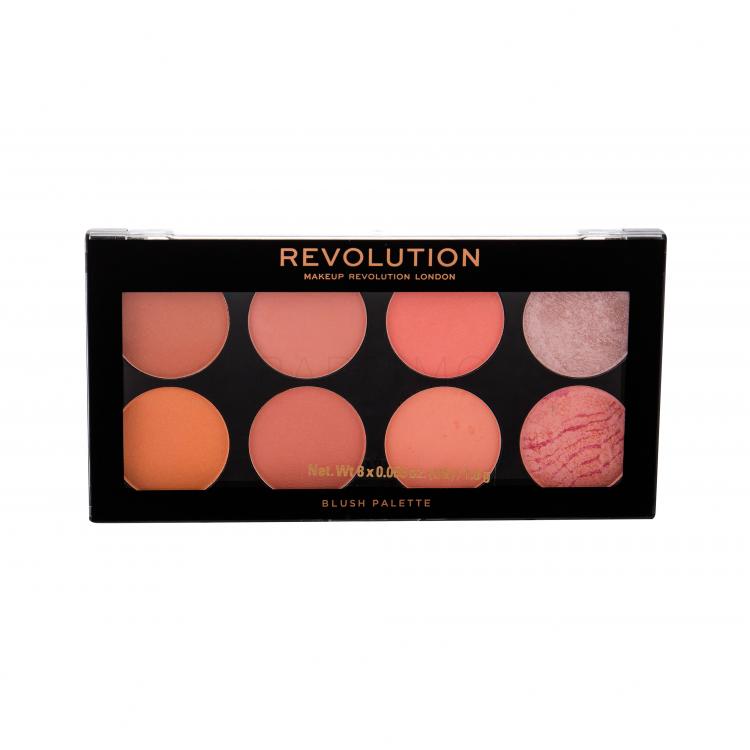 Makeup Revolution London Blush Palette Fard de obraz pentru femei 12,8 g Nuanţă Hot Spice
