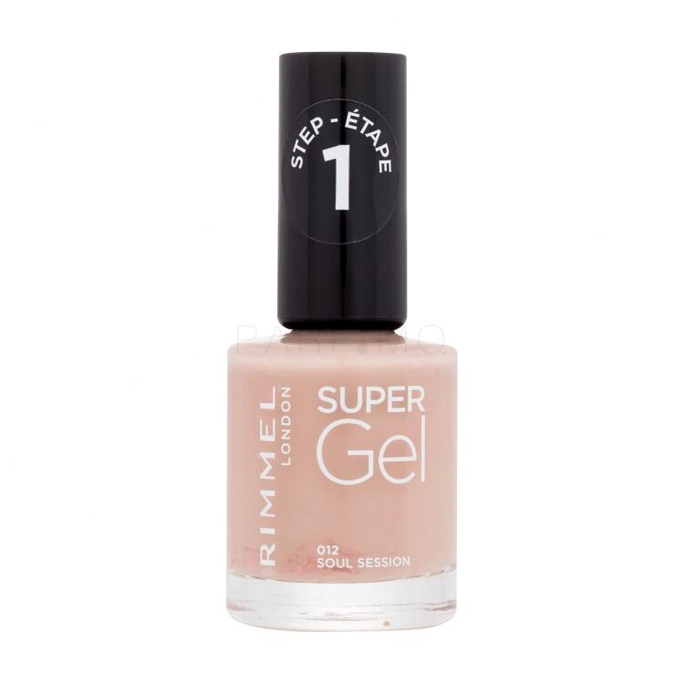 Rimmel London Super Gel STEP1 Lac de unghii pentru femei 12 ml Nuanţă 012 Soul Session