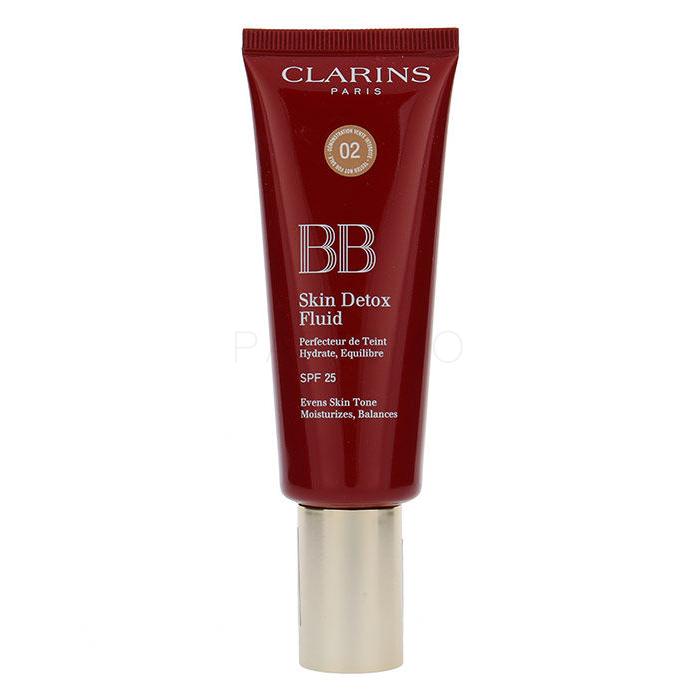 Clarins BB Skin Detox Fluid SPF25 Cremă BB pentru femei 45 ml Nuanţă 02 Medium tester