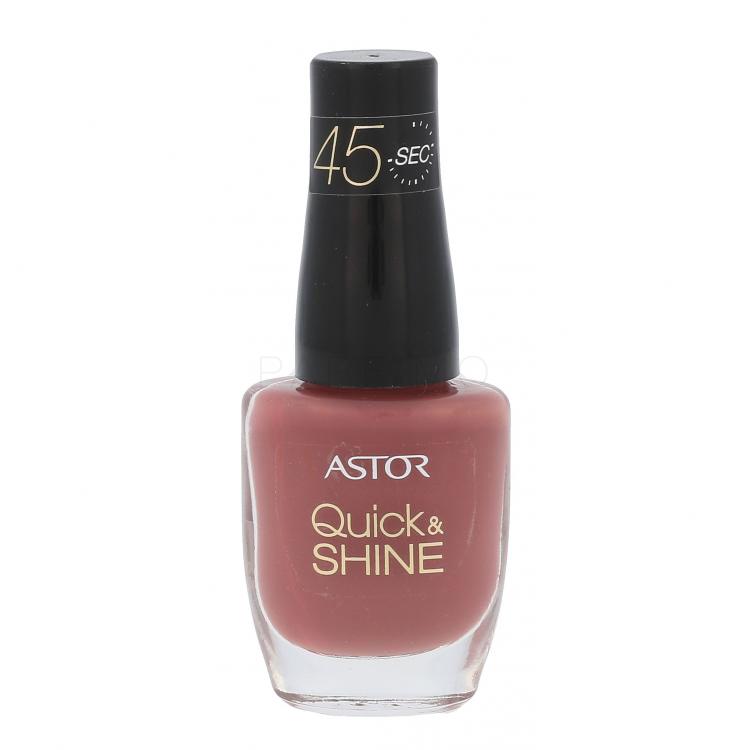 ASTOR Quick &amp; Shine Lac de unghii pentru femei 8 ml Nuanţă 618 Blackberry Smoothie