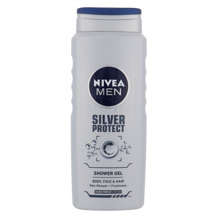 Nivea Men Silver Protect Gel de duș pentru bărbați 500 ml