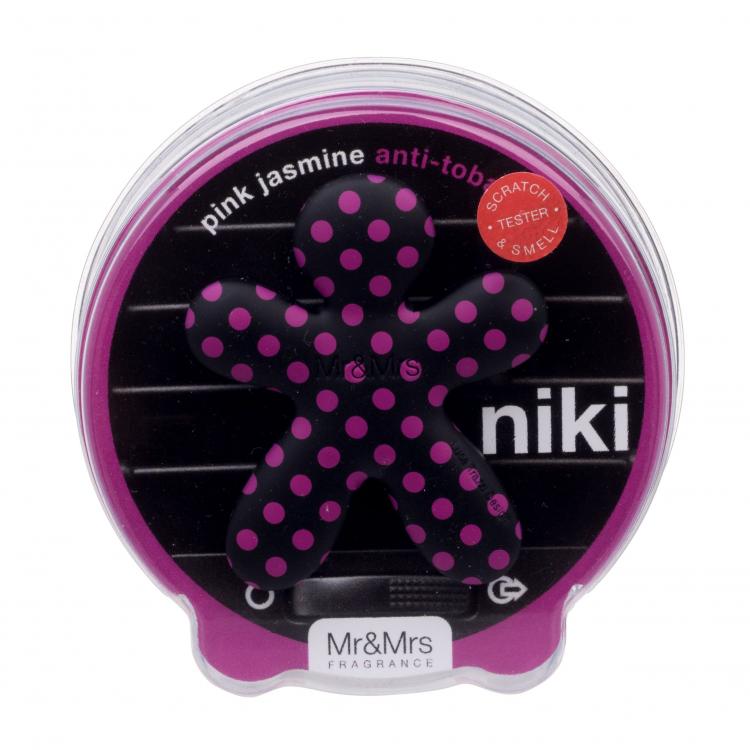 Mr&amp;Mrs Fragrance Niki Pink Jasmine Anti-Tobacco Parfumuri de mașină 1 buc