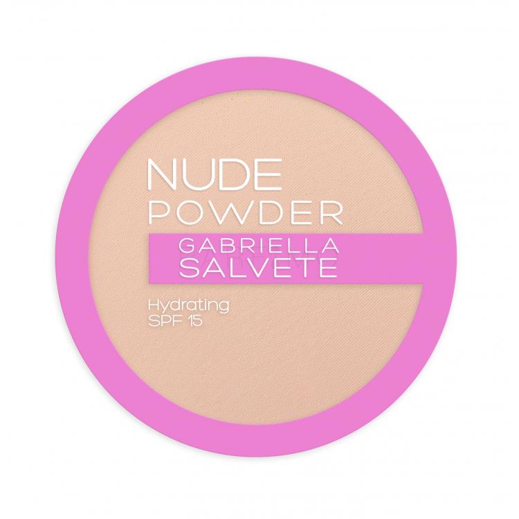 Gabriella Salvete Nude Powder SPF15 Pudră pentru femei 8 g Nuanţă 02 Light Nude