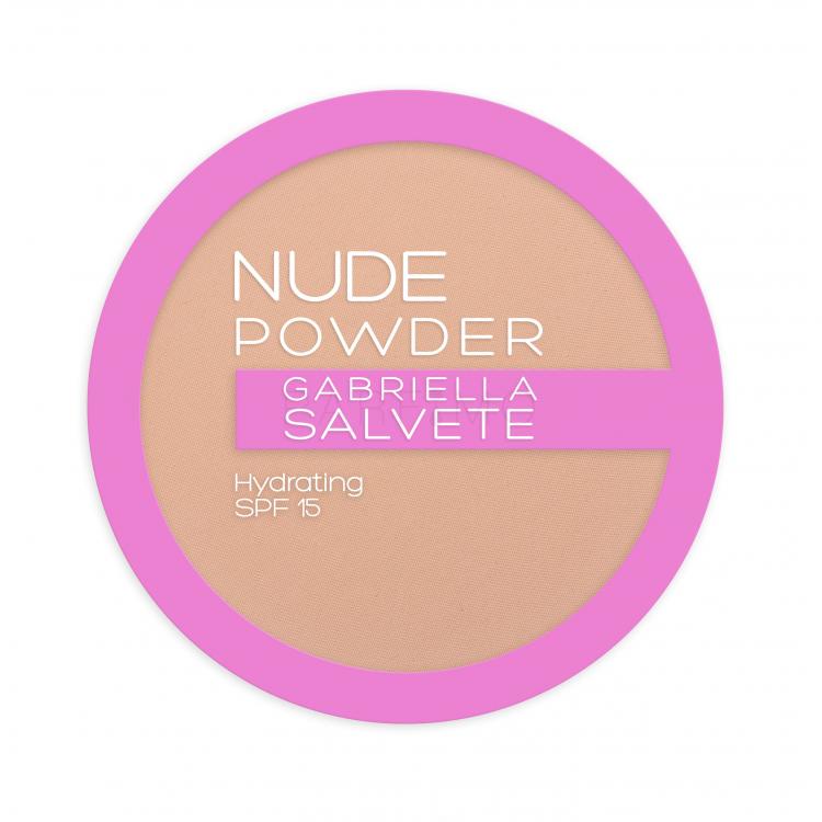 Gabriella Salvete Nude Powder SPF15 Pudră pentru femei 8 g Nuanţă 03 Nude Sand