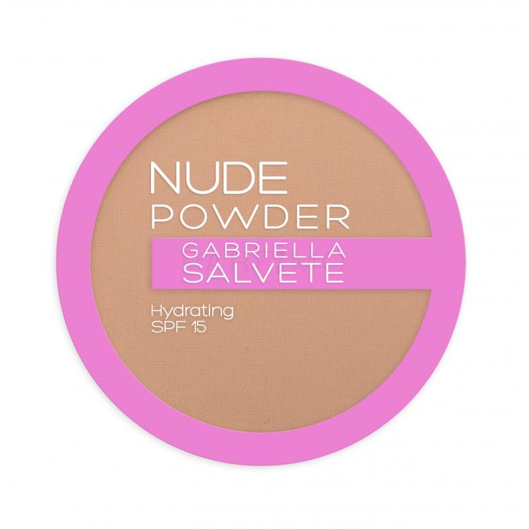 Gabriella Salvete Nude Powder SPF15 Pudră pentru femei 8 g Nuanţă 04 Nude Beige