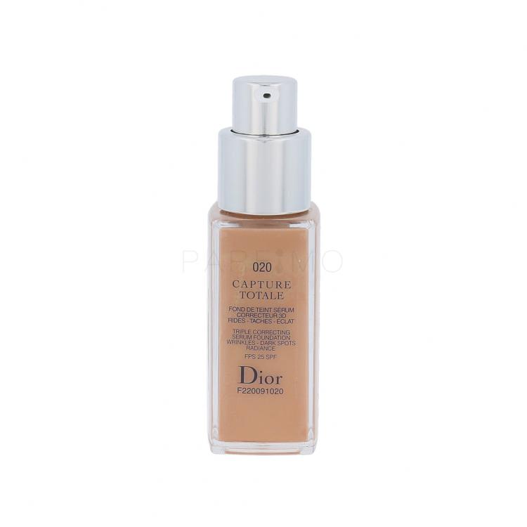 Dior Capture Totale Serum Foundation SPF25 Fond de ten pentru femei 20 ml Nuanţă 020 Light Beige tester