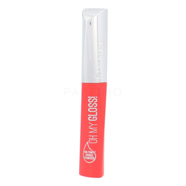 Rimmel London Oh My Gloss! Oil Tint Luciu de buze pentru femei 6,5 ml Nuanţă 400 Contemporary Coral