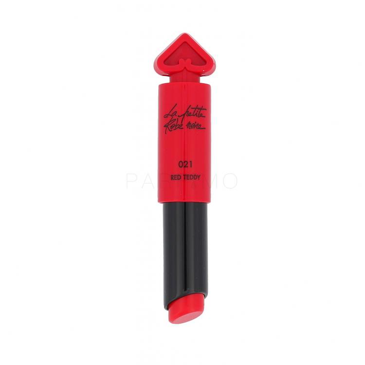 Guerlain La Petite Robe Noire Ruj de buze pentru femei 2,8 g Nuanţă 021 Red Teddy tester