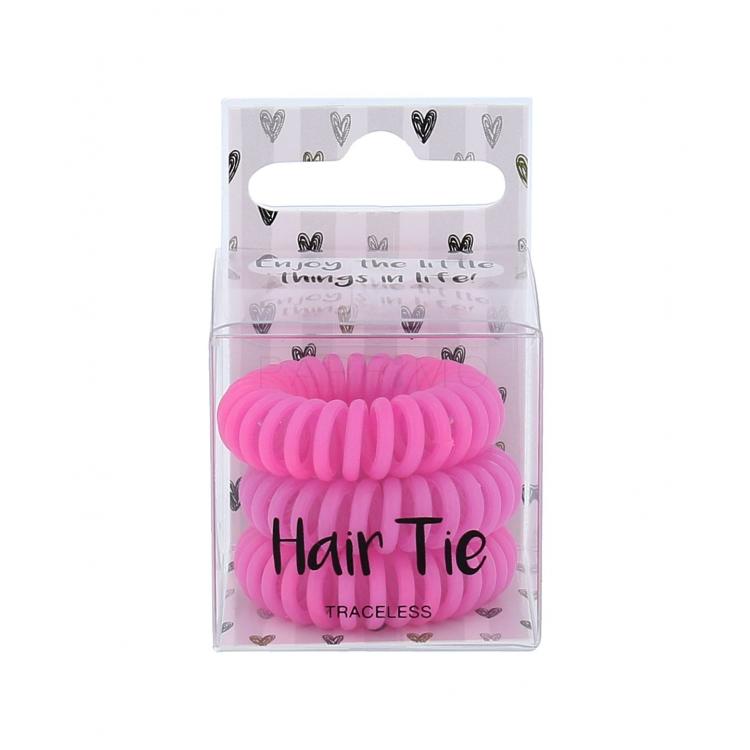 2K Hair Tie Elastice de păr pentru femei 3 buc Nuanţă Pink