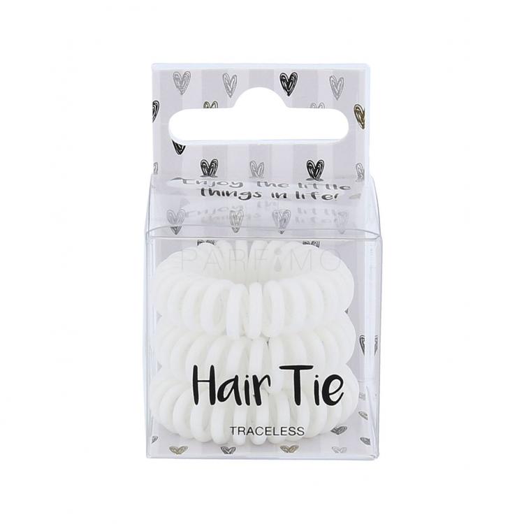 2K Hair Tie Elastice de păr pentru femei 3 buc Nuanţă White