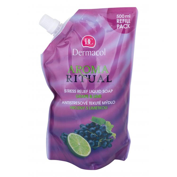 Dermacol Aroma Ritual Grape &amp; Lime Săpun lichid pentru femei Rezerva 500 ml
