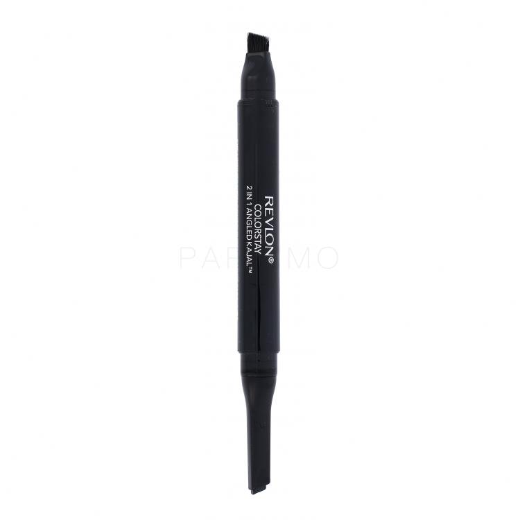 Revlon Colorstay 2 In 1 Angled Kajal Creion de ochi pentru femei 0,28 g Nuanţă 101 Onyx