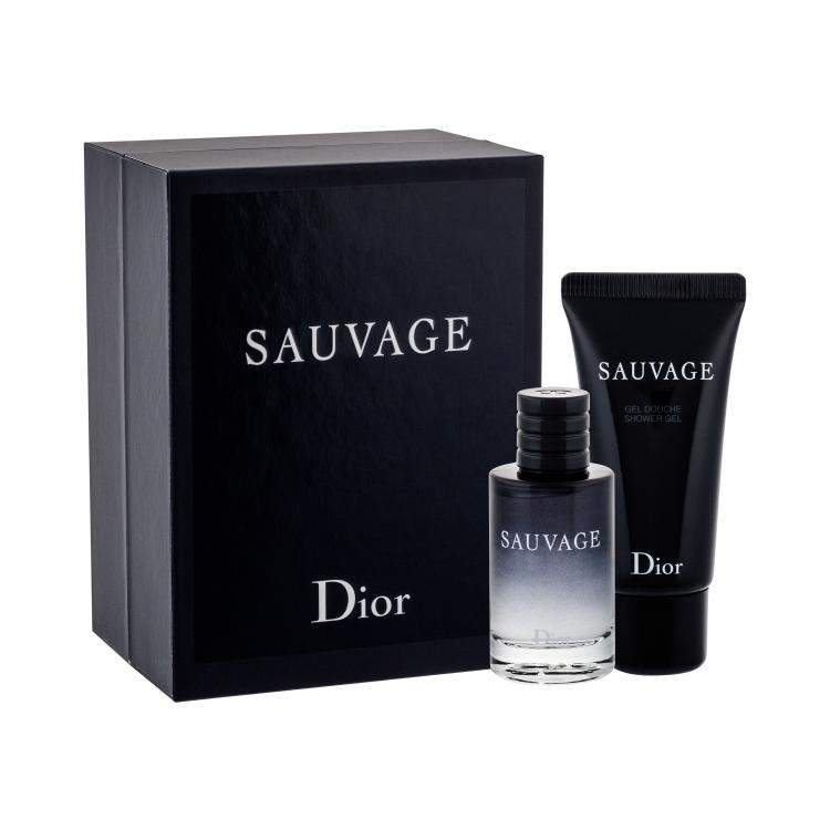 Christian Dior Sauvage Set cadou EDT 10 ml + Gel de dus 20 ml