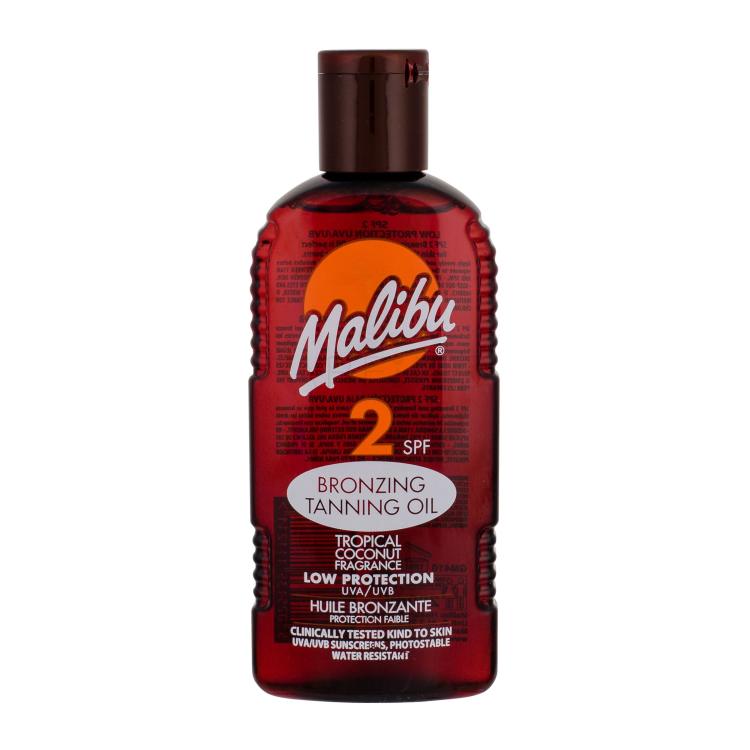 Malibu Bronzing Tanning Oil SPF2 Pentru corp pentru femei 200 ml