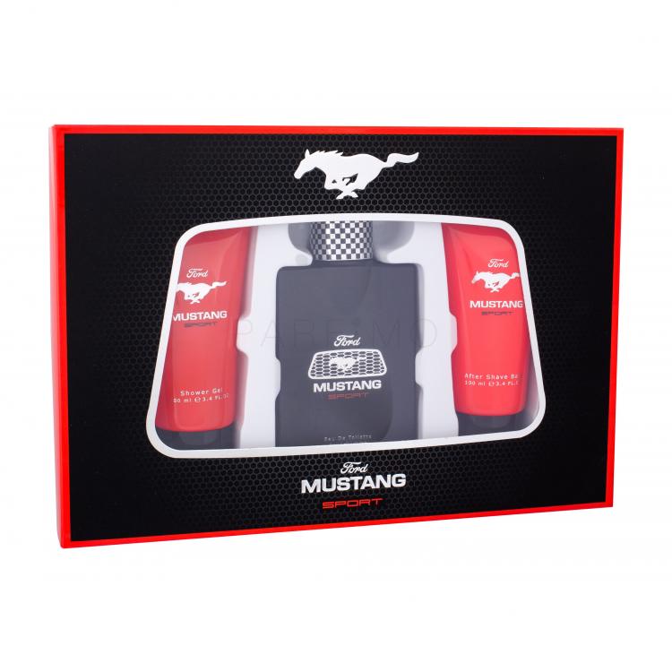 Ford Mustang Mustang Sport Set cadou EDT 100 ml + Gel de dus 100 ml + Balsam dupa barbierit 100 ml