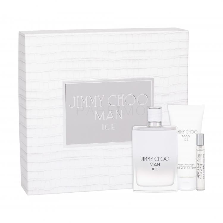 Jimmy Choo Man Ice Set cadou EDT 100 ml + Balsam dupa barbierit 100 ml + EDT 7,5 ml