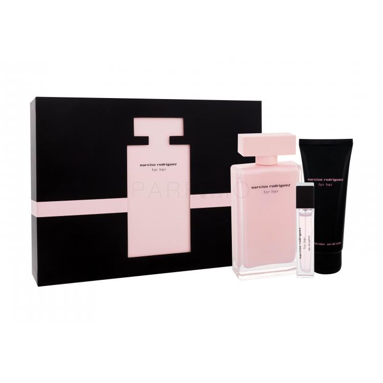 Narciso Rodriguez For Her Set cadou EDP 100 ml + Lapte de corp 75 ml + EDP 10 ml
