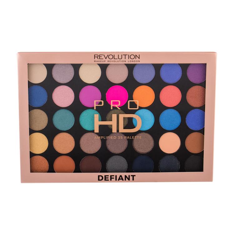 Makeup Revolution London Pro HD Palette Amplified 35 Fard de pleoape pentru femei 29,995 g Nuanţă Defiant