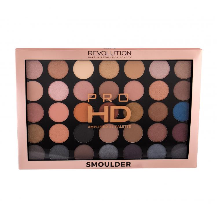 Makeup Revolution London Pro HD Palette Amplified 35 Fard de pleoape pentru femei 29,995 g Nuanţă Smoulder