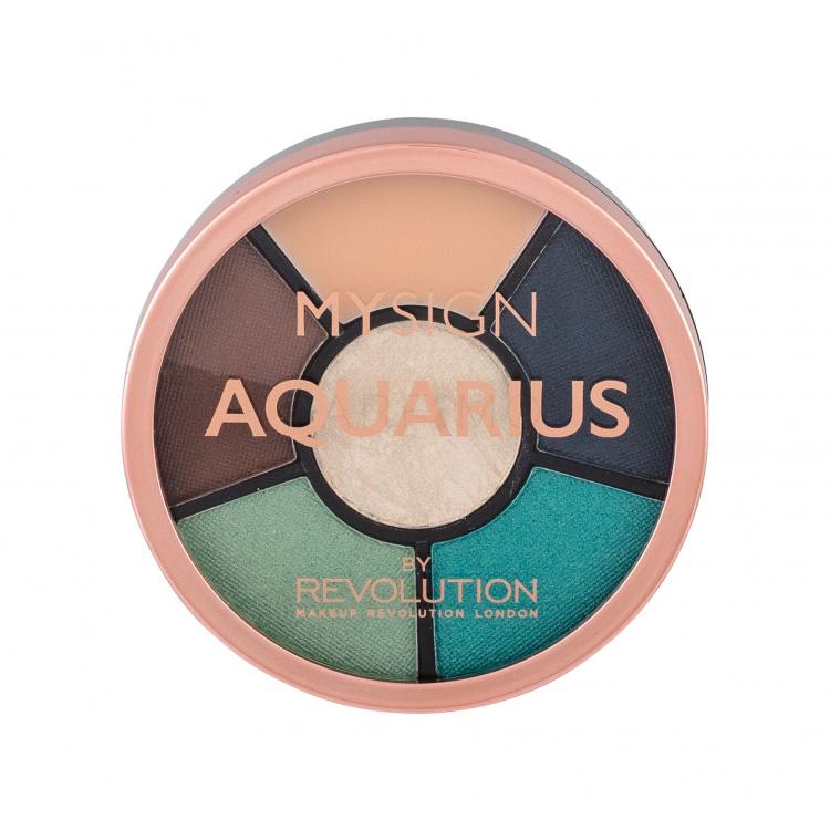 Makeup Revolution London My Sign Complete Eye Wheel Fard de pleoape pentru femei 4,8 g Nuanţă Aquarius