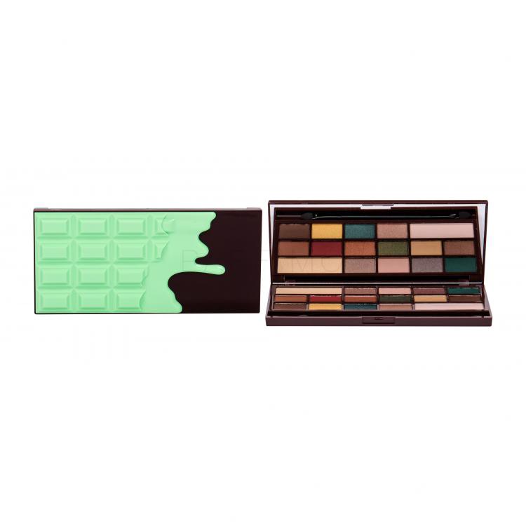 I Heart Revolution Chocolate Eyeshadow Palette Fard de pleoape pentru femei 22 g Nuanţă Mint Chocolate
