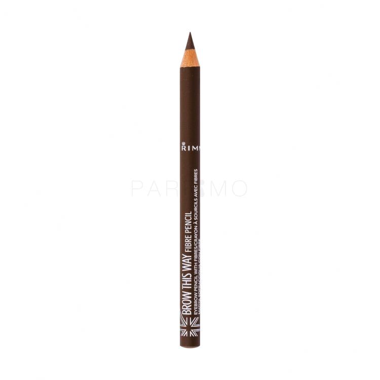 Rimmel London Brow This Way Fibre Pencil Creion pentru femei 1,08 g Nuanţă 002 Medium