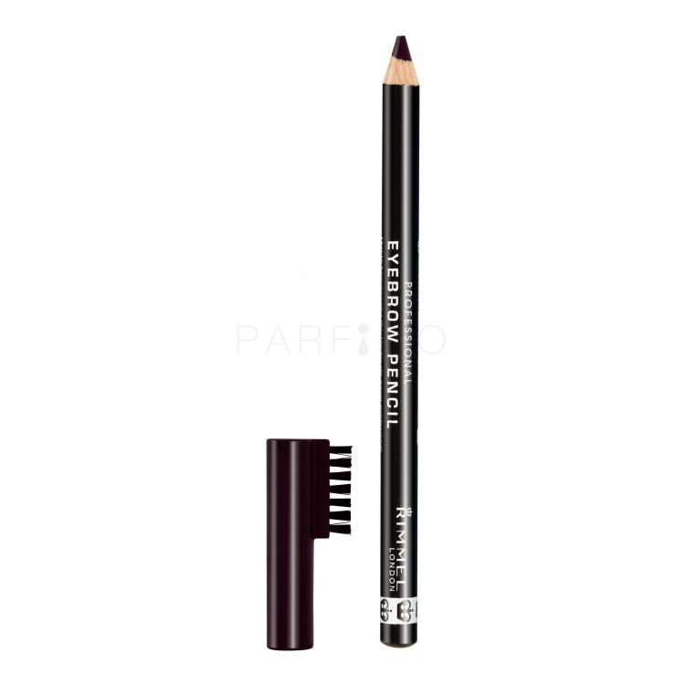 Rimmel London Professional Eyebrow Pencil Creion pentru femei 1,4 g Nuanţă 004 Black Brown