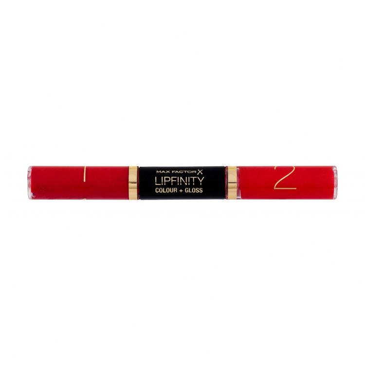 Max Factor Lipfinity Colour + Gloss Ruj de buze pentru femei 2x3 ml Nuanţă 640 Lasting Grenadine