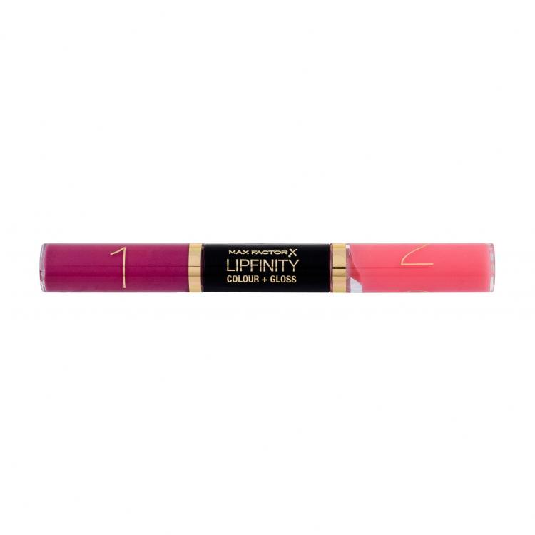 Max Factor Lipfinity Colour + Gloss Ruj de buze pentru femei 2x3 ml Nuanţă 650 Lingering Pink
