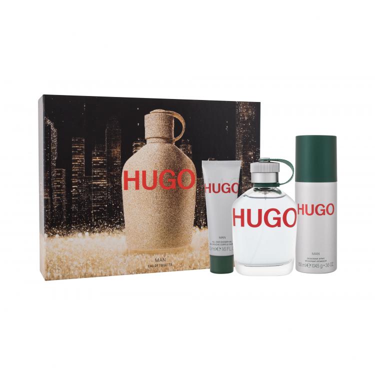 HUGO BOSS Hugo Man Set cadou apă de toaletă 125 ml + deodorant  150 ml + gel de dus 50 ml