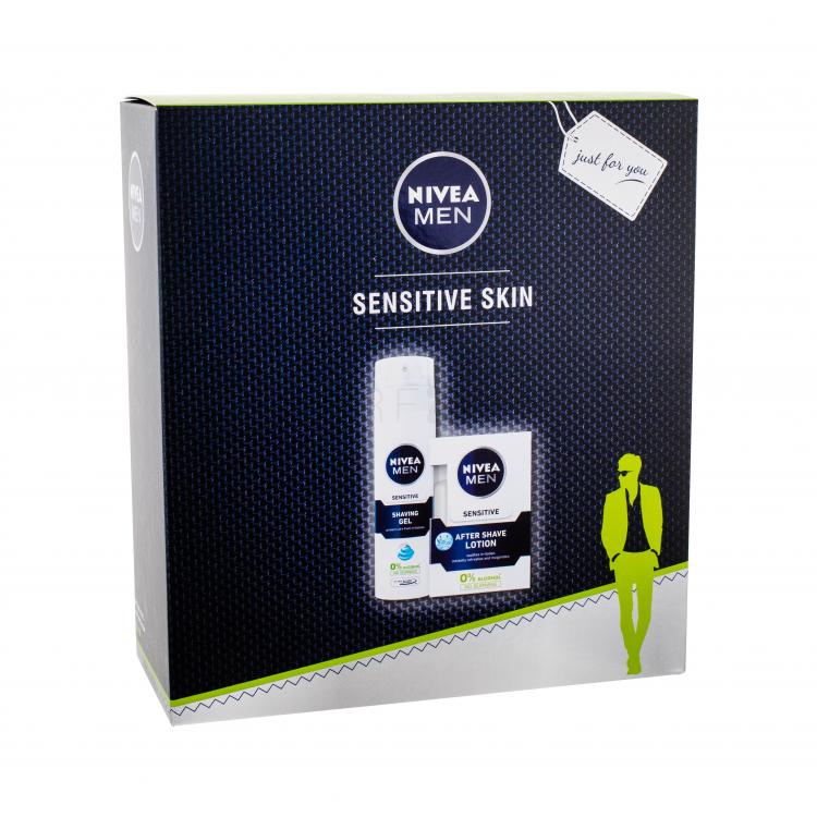 Nivea Men Sensitive Set cadou EDT 100 ml + gel de rasage 200 ml