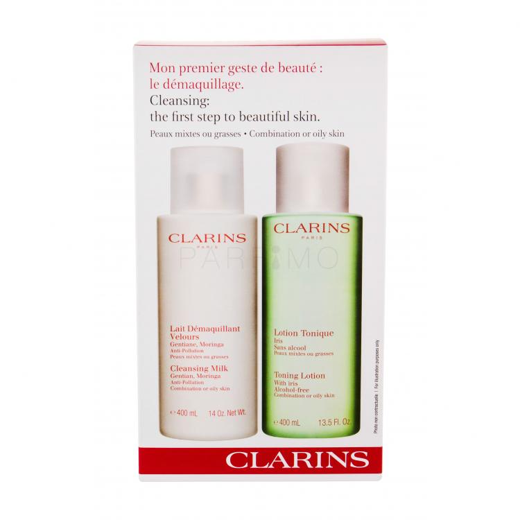 Clarins Cleansing Milk With Gentian Set cadou