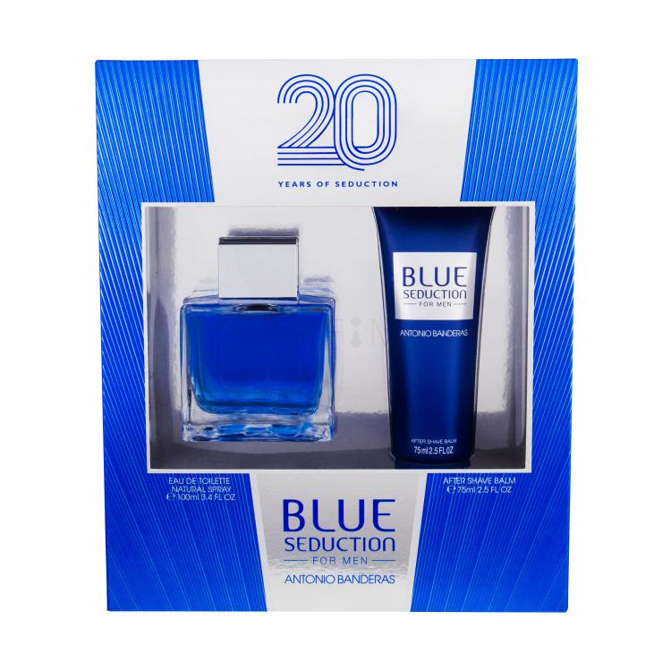 Antonio Banderas Blue Seduction Set cadou EDT 100 ml + Balsam dupa barbierit 75 ml