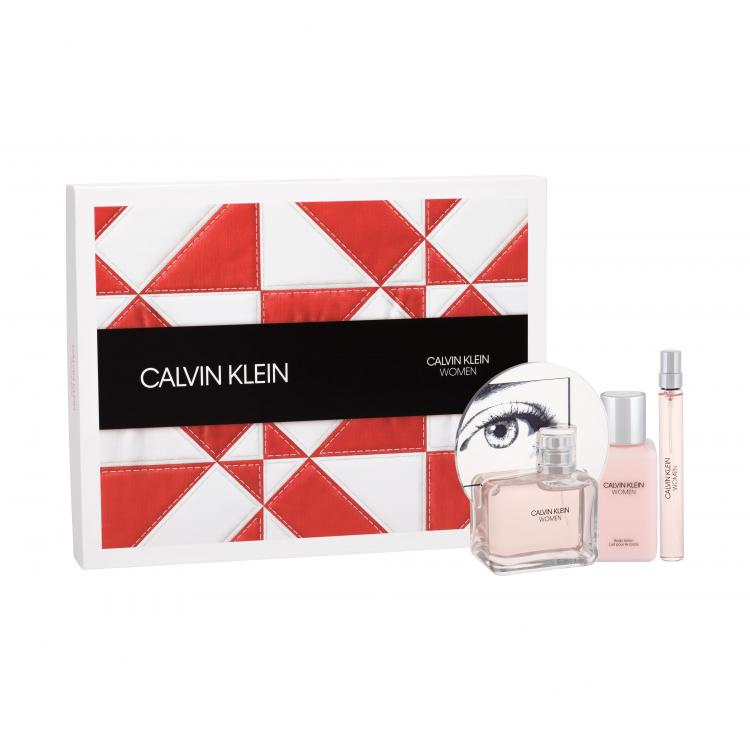Calvin Klein Women Set cadou apa de parfum 100 ml + apa de parfum 10 ml + lotiune de corp 100 ml