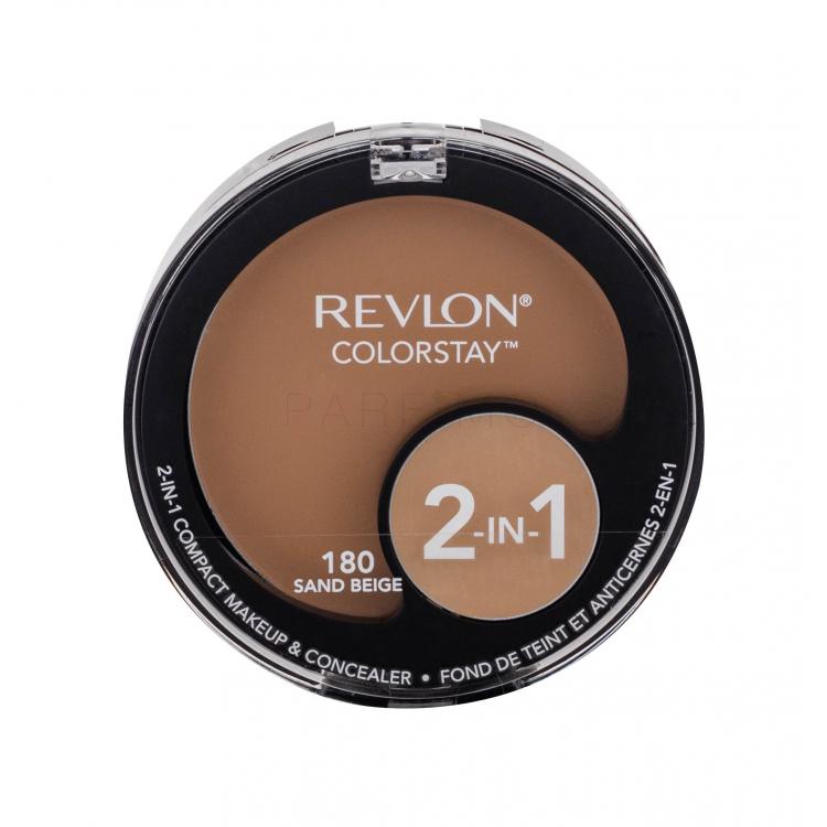 Revlon Colorstay 2-In-1 Fond de ten pentru femei 12,3 g Nuanţă 180 Sand Beige
