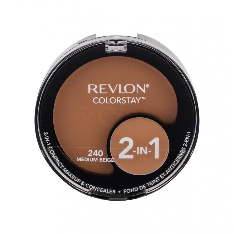 Revlon Colorstay 2-In-1 Fond de ten pentru femei 12,3 g Nuanţă 240 Medium Beige