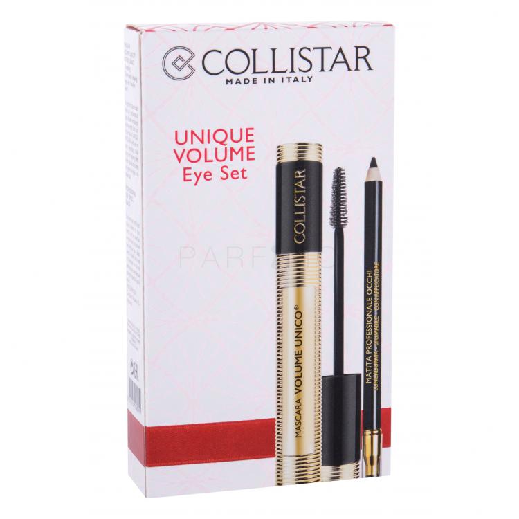 Collistar Volume Unico Set cadou mascara 13 ml + creion de ochi Creion profesional pentru ochi 1,2 g Negru