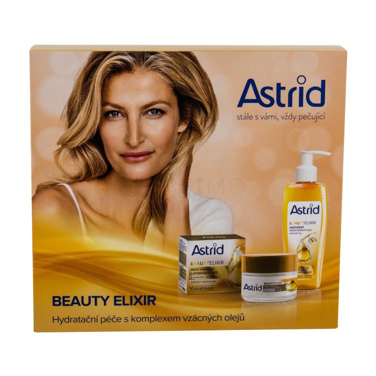 Astrid Beauty Elixir Set cadou crema antirid de zi 50 ml + ulei de curatare matasos 150 ml