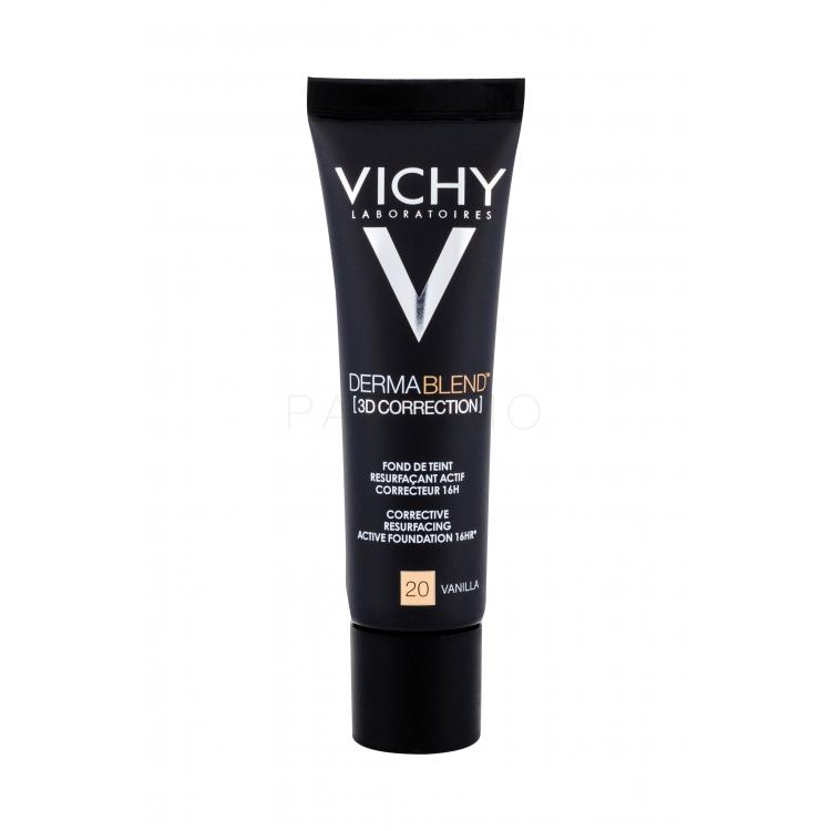 Vichy Dermablend™ 3D Antiwrinkle &amp; Firming Day Cream SPF25 Fond de ten pentru femei 30 ml Nuanţă 20 Vanilla
