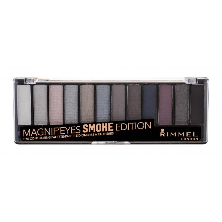 Rimmel London Magnif´Eyes Contouring Palette Fard de pleoape pentru femei 14,16 g Nuanţă 003 Smoke Edition