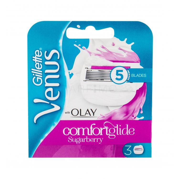 Gillette Venus &amp; Olay Sugarberry Comfortglide Rezerve lame pentru femei 3 buc
