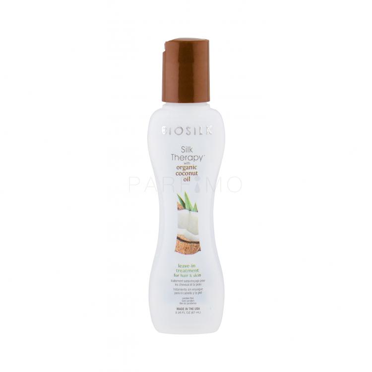 Farouk Systems Biosilk Silk Therapy Organic Coconut Oil Mască de păr pentru femei 67 ml