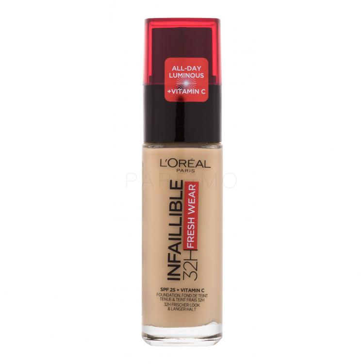 L&#039;Oréal Paris Infaillible 32H Fresh Wear SPF25 Fond de ten pentru femei 30 ml Nuanţă 140