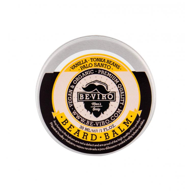 Be-Viro Men´s Only Beard Balm Vanilla, Tonka Beans, Palo Santo Balsam pentru barbă pentru bărbați 30 ml