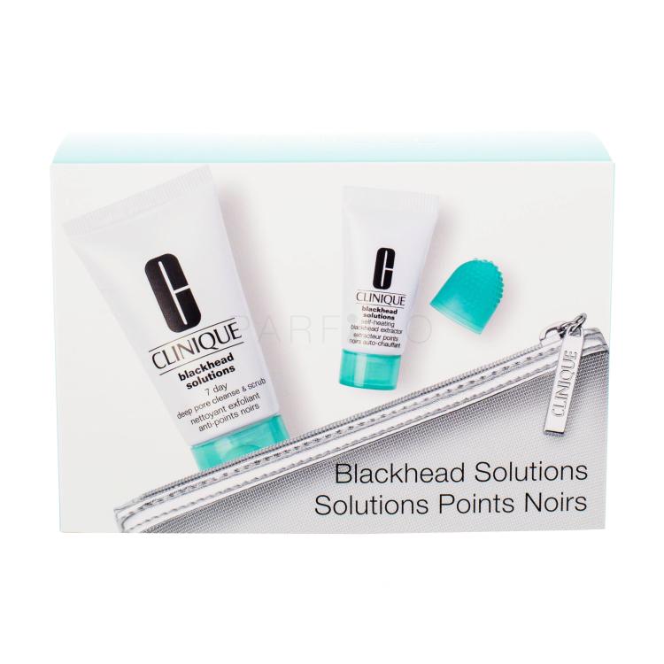 Clinique Blackhead Solutions 7 Day Deep Pore Cleanse &amp; Scrub Set cadou Cutie cu defect